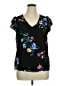 Old Navy Black Short Sleeve Blouse Size XL - photo 1
