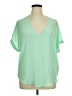 Lush Green Short Sleeve Blouse Size XL - photo 1