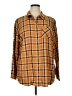 Cj Banks Plaid Brown Long Sleeve Button-Down Shirt Size 1X - photo 1
