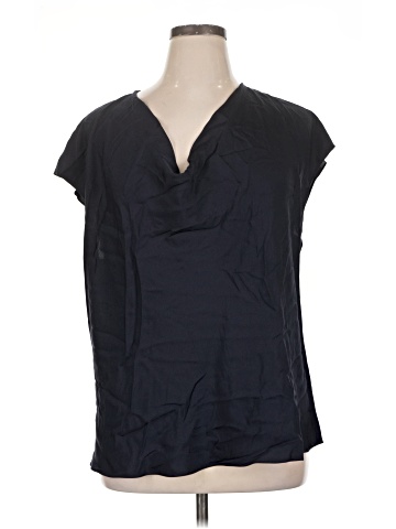 Vince. Short Sleeve Silk Top (view 1)