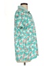 Lands' End 100% Cotton Tropical Teal Short Sleeve Blouse Size L (tall) - photo 4