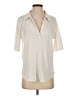 Mod-O-Doc 100% Cotton Ivory Short Sleeve Blouse Size Sm (1) - photo 1