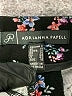 Adrianna Papell Floral Black Casual Pants Size 6 - photo 7