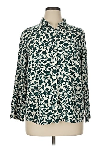 Cj Banks Long Sleeve Blouse (view 1)
