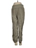Lace 100% Linen Solid Green Linen Pants Size XS - photo 2