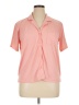BCBGMAXAZRIA Pink Short Sleeve Blouse Size XL - photo 1