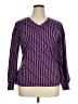 Liz Claiborne Tweed Purple Pullover Sweater Size XL - photo 1