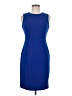 Calvin Klein Solid Blue Cocktail Dress Size 8 (petite) - photo 1