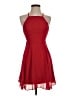 Lulus 100% Polyester Solid Red Cocktail Dress Size XS - photo 1