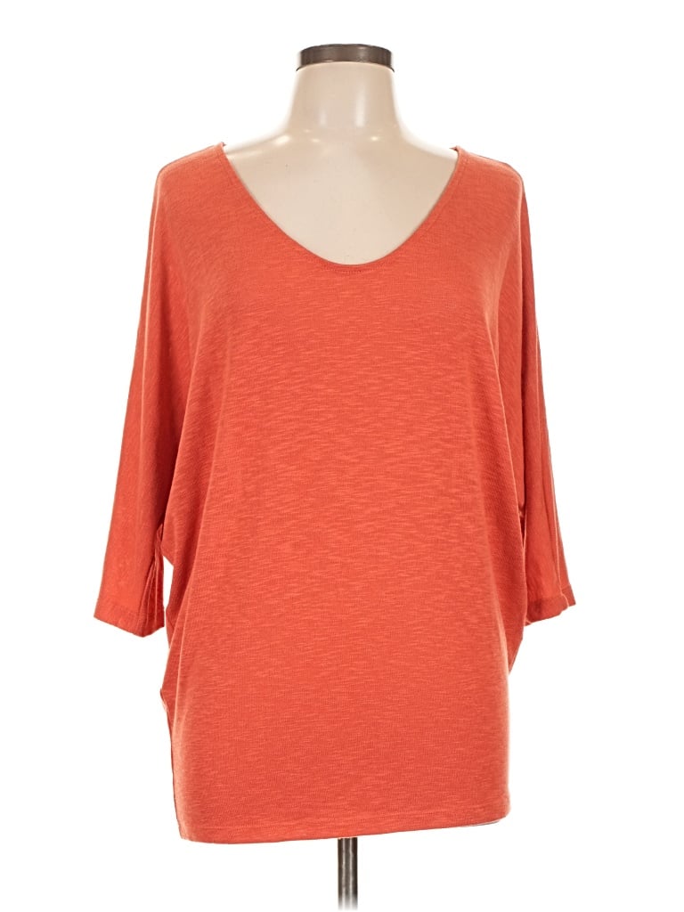 Pre-owned Laila Jayde Cardigan Sweater In Orange