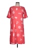 Links Graphic Red Casual Dress Size L - photo 1