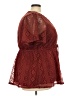 Torrid 100% Polyester Burgundy Short Sleeve Blouse Size 3X Plus (3) - photo 4