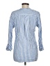 L.L.Bean 100% Viscose Stripes Blue 3/4 Sleeve Blouse Size M (petite) - photo 2