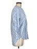 L.L.Bean 100% Viscose Stripes Blue 3/4 Sleeve Blouse Size M (petite) - photo 4
