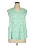 Style&Co Green Sleeveless Blouse Size XL - photo 1