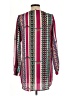 Francesca's 100% Polyester Print Pink Casual Dress Size L - photo 2