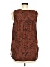 Allison Joy 100% Polyester Brown Sleeveless Blouse Size M - photo 2