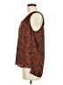 Allison Joy 100% Polyester Brown Sleeveless Blouse Size M - photo 5