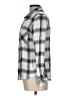 Max & Mia 100% Rayon Plaid Silver Long Sleeve Button-Down Shirt Size L - photo 5