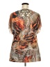Unity World Wear Orange Short Sleeve Blouse Size 3X - photo 2