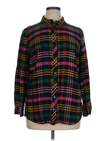 Cj Banks Long Sleeve Button-Down Shirt (view 1)