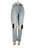 American Eagle Outfitters 100% Cotton Color Block Blue Jeans Size 4 - photo 1