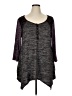 LOGO by Lori Goldstein Gray 3/4 Sleeve Top Size XL - photo 1