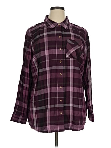 Cj Banks Long Sleeve Button-Down Shirt (view 1)