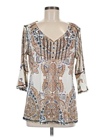 One World 3/4 Sleeve Blouse (view 1)