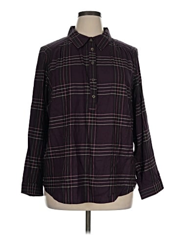 Cj Banks Long Sleeve Button-Down Shirt (view 1)