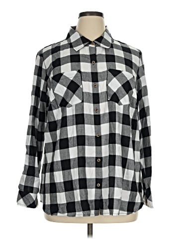 Cj Banks Long Sleeve Button-Down Shirt (view 1)