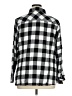 Cj Banks Checkered-gingham Black Long Sleeve Button-Down Shirt Size 1X - photo 2