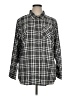 Cj Banks Plaid Gray Long Sleeve Button-Down Shirt Size 1X - photo 1