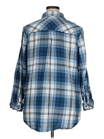 Cj Banks 3/4 Sleeve Button-Down Shirt (view 2)