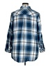 Cj Banks Plaid Blue 3/4 Sleeve Button-Down Shirt Size 1X - photo 2