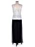 Alex Evenings Graphic Silver Casual Dress Size 8 - photo 2