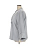 Bob Mackie Metallic Silver 3/4 Sleeve Blouse Size 2X - photo 5