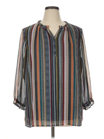 Cj Banks 3/4 Sleeve Blouse (view 1)