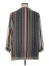 Cj Banks Stripes Gray 3/4 Sleeve Blouse Size 1X - photo 2