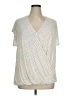 Cj Banks Ivory Short Sleeve Top Size 1X - photo 1