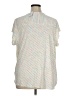 Cj Banks Ivory Short Sleeve Top Size 1X - photo 2