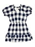 Aqua Checkered-gingham Blue Dress Size M (kids) - photo 1