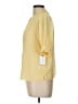 1.State 100% Polyester Yellow Short Sleeve Blouse Size L - photo 5