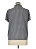 T Tahari 100% Polyester Stripes Gray Short Sleeve Blouse Size XL - photo 2