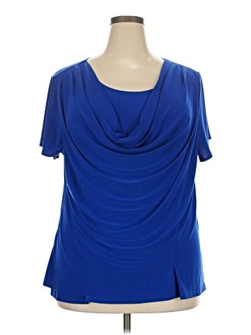 Roz & Ali Short Sleeve Blouse (view 1)