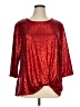 Ruby Rd. Red 3/4 Sleeve Top Size XL - photo 1