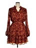 VICI Print Brown Casual Dress Size XL - photo 1