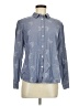 Boden 100% Cotton Print Blue Long Sleeve Button-Down Shirt Size 8 - photo 1