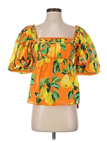 FARM Rio Short Sleeve Blouse (view 1)
