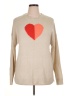 a.n.a. A New Approach Hearts Tan Pullover Sweater Size XL - photo 1
